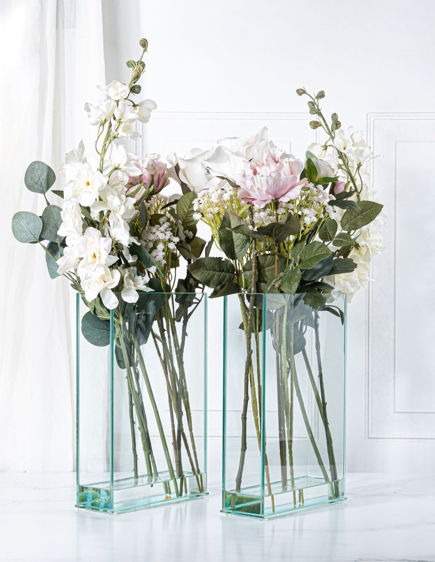 Rose Delphinium Duet