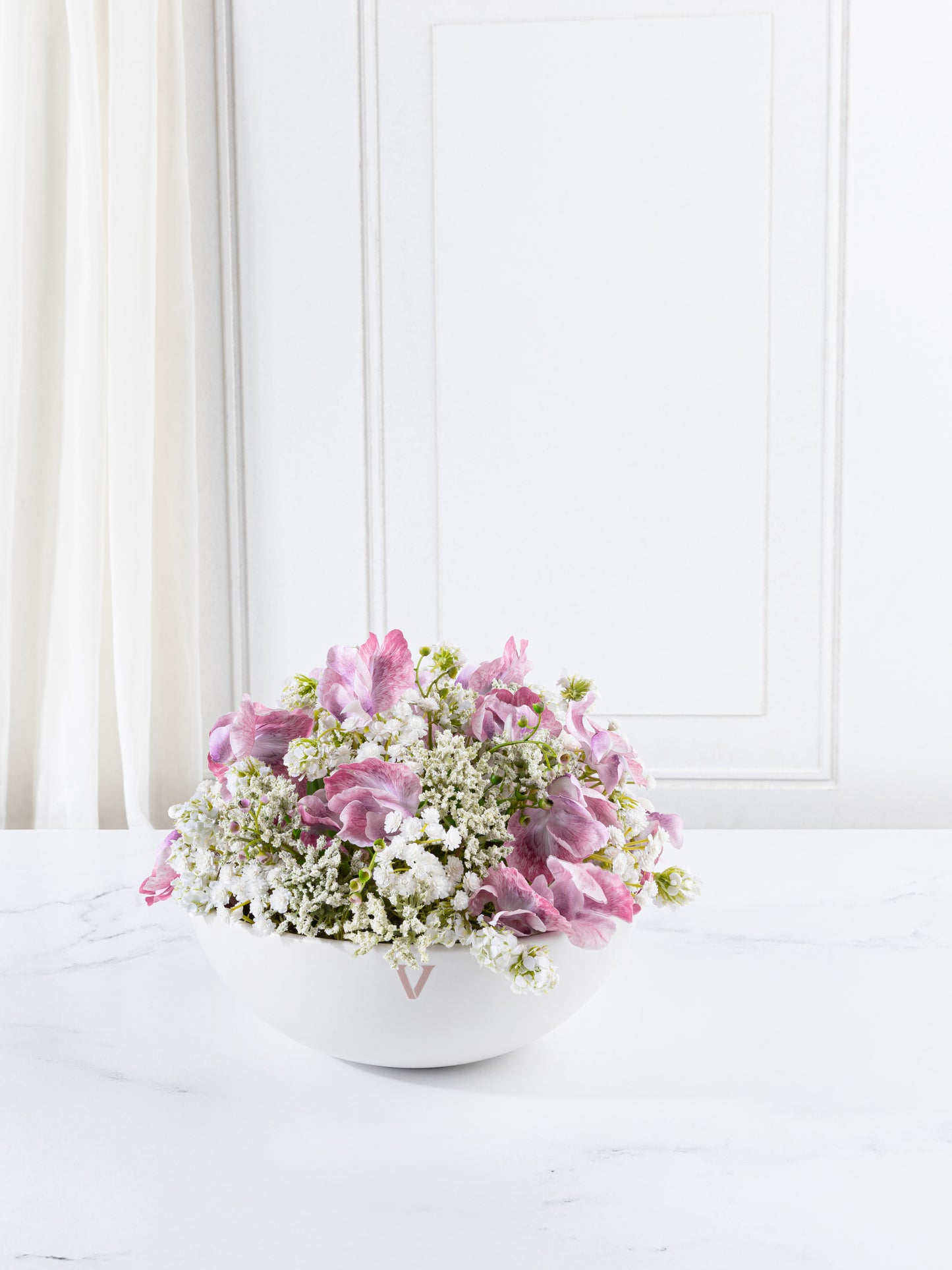 Shades of Pink Sweet Pea Bowl