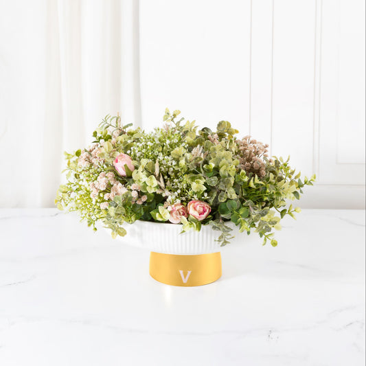 Rose Garden Two Tone Pedestal